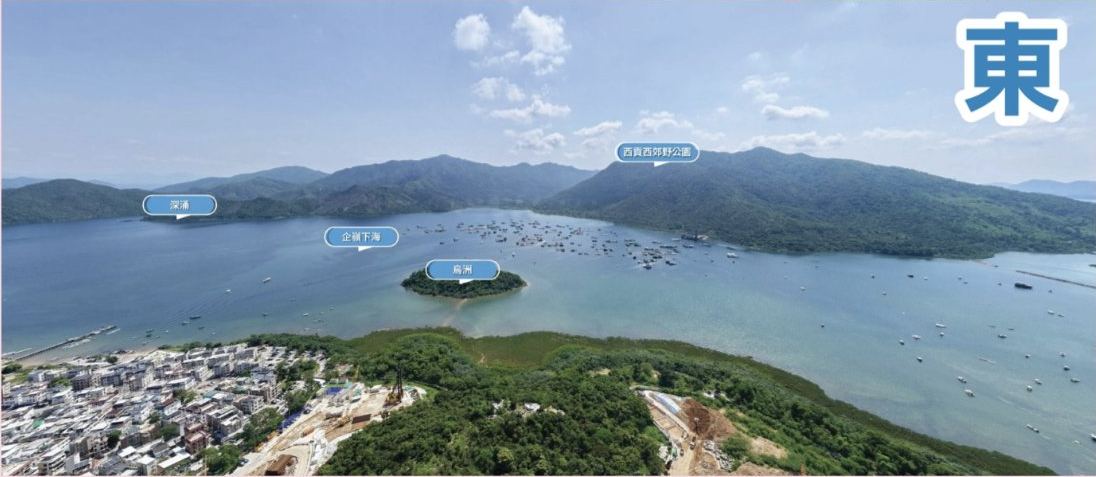 Emerald Avenue 東面：企嶺下海、烏洲景觀