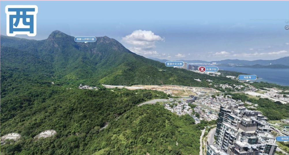 Emerald Avenue 西面：馬鞍山郊野公園景觀